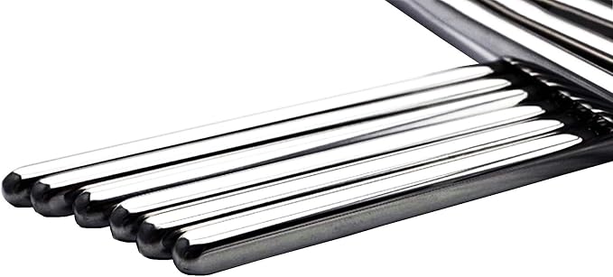Stainless Steel Chopsticks Metal Reusable Dining Chopsticks 10 Pairs