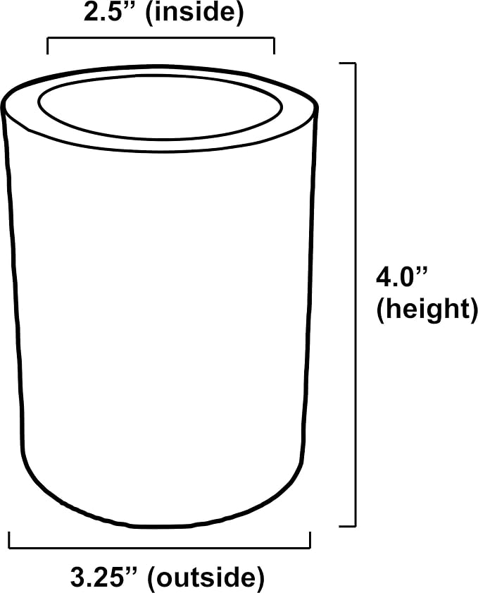 Blank Thick Foam Old School Can Cooler (6 Pack, Orange)