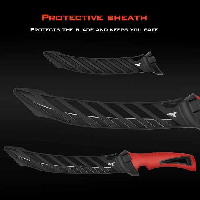 KastKing Intimidator 9'' Fillet Knife and Honing Rod, Fishing Gear for Men | Ultra-Sharp G4116 German Stainless-Steel Blades, Non-Slip Handle, Corrosion-Resistant, Protective Sheath, Fishing Knife