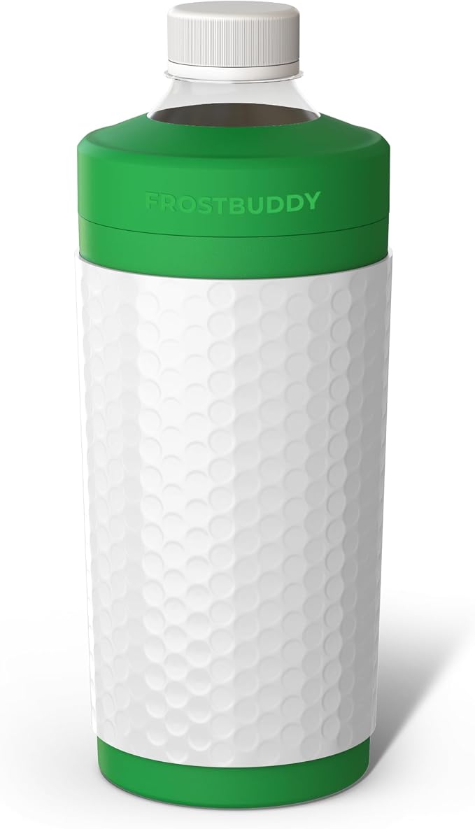 Frost Buddy XL Can Cooler - Fits 12/16/20/24 oz Cans & Bottles (Golf) | Keeps drinks chilled 12+ hrs | No sweat, no condensation | Fits slim & standard cans | Durable, portable design