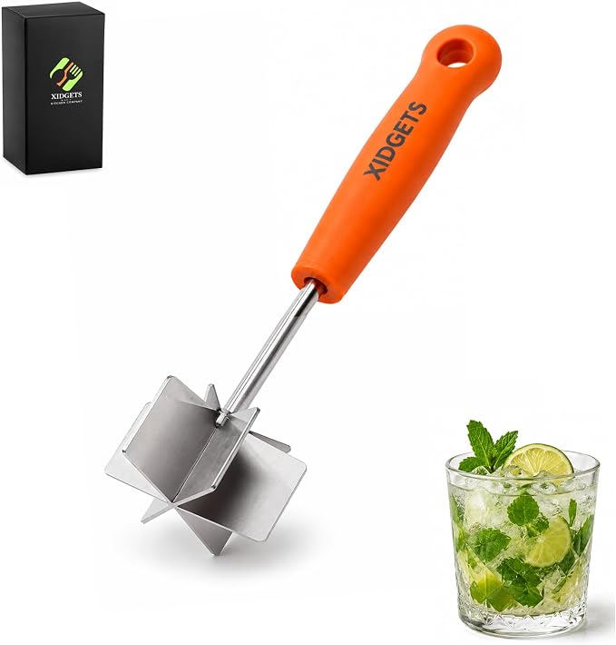 Mini Stainless Steel Meat Chopper & Masher, Dishwasher Safe