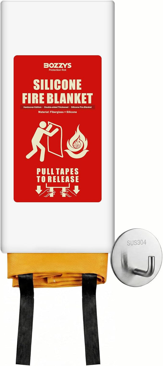 Fire Blanket | Not Prickly Prepared Fire Suppression | 60"x60" Fire Blankets Emergency for Home and Kitchen