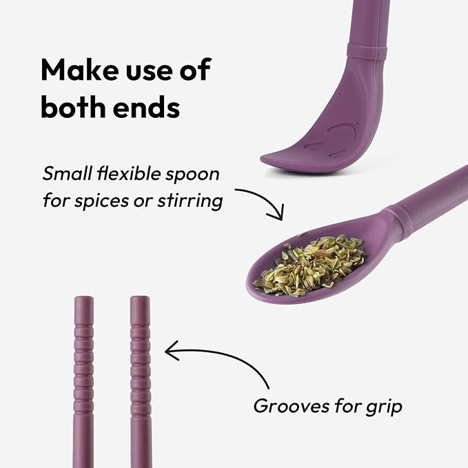 Carrotez Silicone Cooking Chopsticks, Long (12 inch) Reusable Chopsticks for Cooking, Heat Resistant, Non-Scratch, Gentle on Cookware, 1 pair - Pink Burgundy