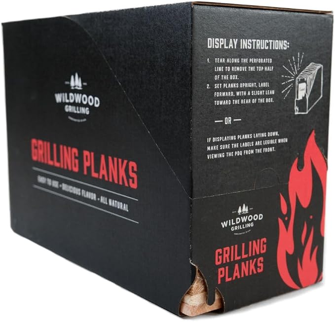24-Pack Signature 5”x11” Cedar Grilling Planks for Salmon