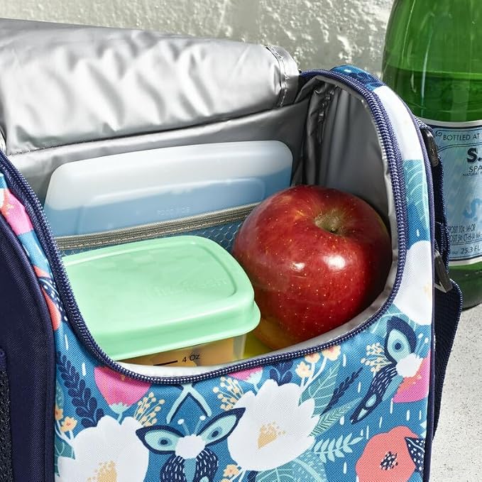 Cool Coolers by Fit + Fresh, 4 Pack Slim Ice Packs, Space Saving Reusable Ice Packs for Lunch Boxes or Coolers
