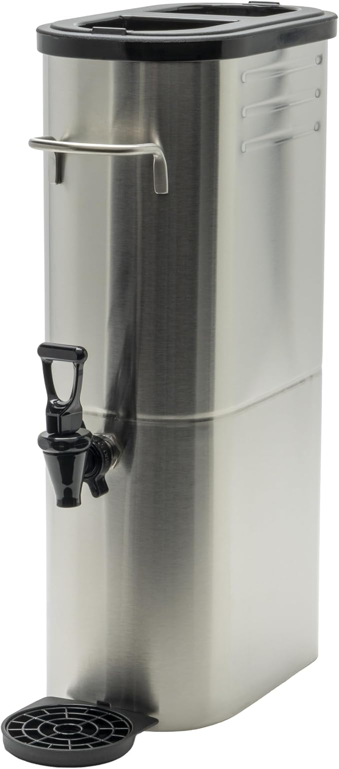 Winco 3gal Slim Iced Tea Dispenser, S/S
