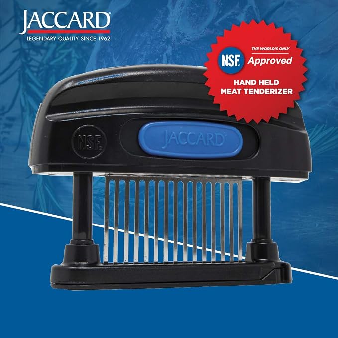 Jaccard 15-Blade Meat Tenderizer, Simply Better Meat Tenderizer, ABS Columns/ Removable Cartidge, NSF Approved, Black