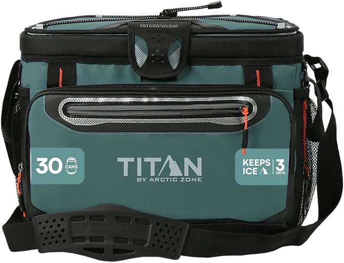 Titan by Arctic Zone Deep Freeze Cooler - Zipperless Hardbody Cooler - Deep Freeze Insulation, HardBody Liner, and SmartShelf