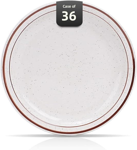 Stoneware Narrow Rim Commercial Grade Dinnerware (Brown Speckle, Saucer 5.5")