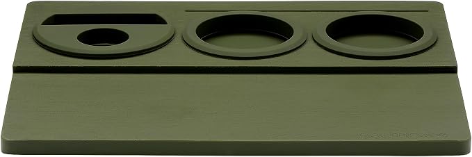 Normcore Espresso Tamping Mat, Silicone Tamper Mat, Espresso Accessories Tool for Baristas, Food Grade Non-Slip Silicone, 9.5 Inch x 7.5 Inch, Dark Green