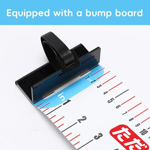 Tada 48in/122cm Fishing Ruler Fish Measuring Tape with Bump Board | Portable Roll Up Folding