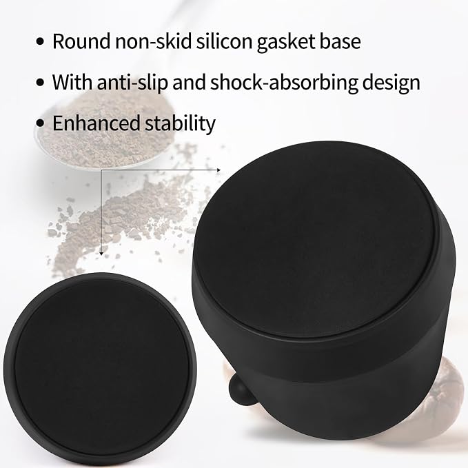 IAOSEN Knock Box 6 Inch Extra Large Capacity Design Espresso Knock Box Shock-absorbent Knock Box Espresso with Removable Knock Bar and Non-Slip Base Espresso Accessories for Home/Office