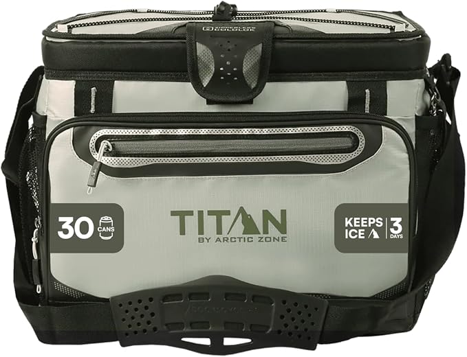 Titan by Arctic Zone Deep Freeze Cooler - Zipperless Hardbody Cooler - Deep Freeze Insulation, HardBody Liner, and SmartShelf