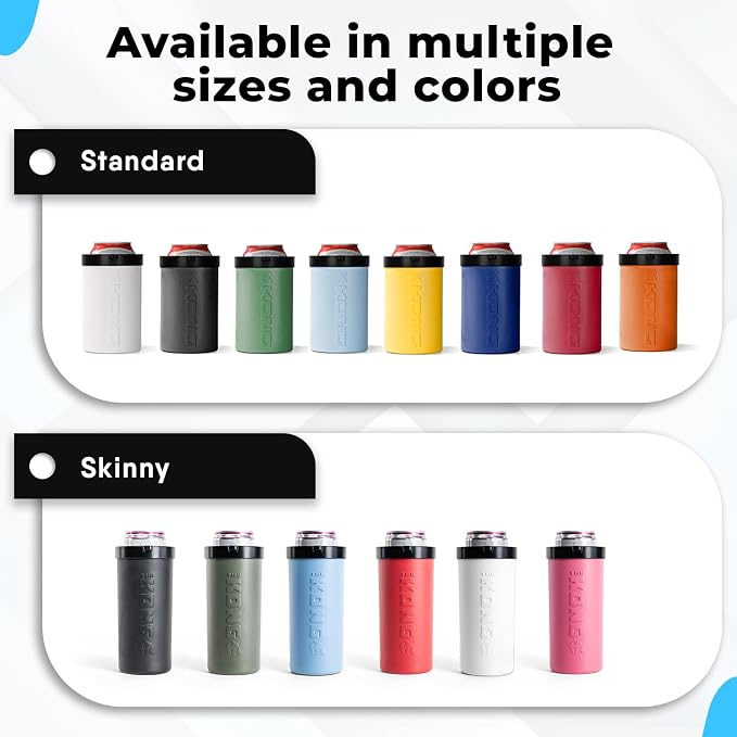 The Kong 2.0 - A Portable Can or Bottle Cooler/Cup With A Detachable, Expandable, Hose To Funnel Your Drink (White)