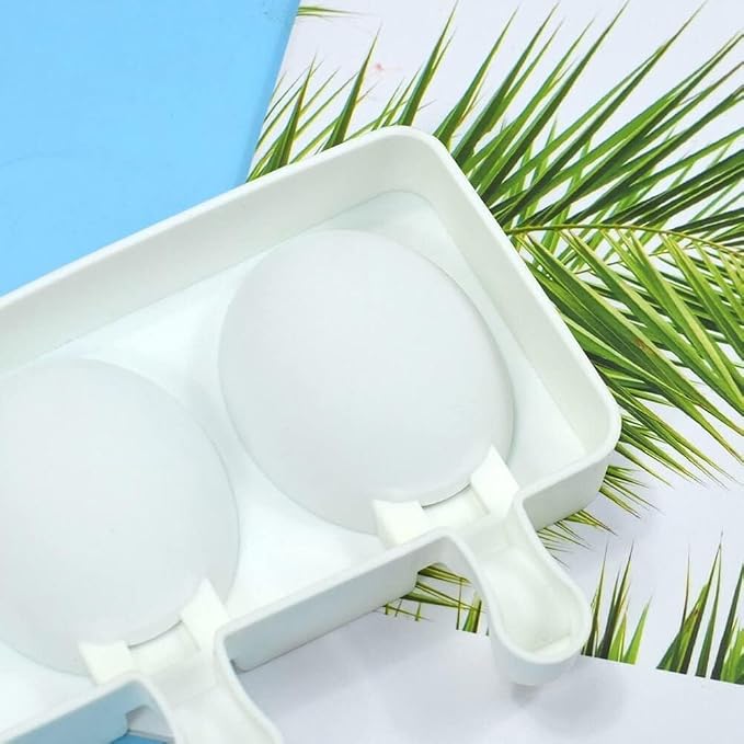 1 Pack Cute Egg Shape Popsicle Molds Silicone Ice Pop Molds 4 Cavities Popsicle Molds for Kids Adults Ice Cream Mold Cakesicles Mould DIY Popsicle Maker Homemade Popsicle Silicone Molds V