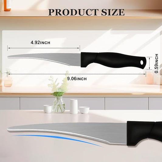 2PCS Professional Stainless steel Paring Knives, Kitchen Knives for Peeling Vegetables and Fruits, Chef knife with Ergonomic Handle