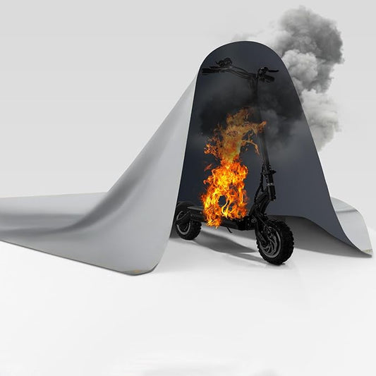FLASLD Fireproof Lithium Battery Cover, Fastest & Simplest Way to Isolate and Extinguish Small Fires, Fire Blanket for E-Scooter and E-Bike Battery Storage Charging Protection