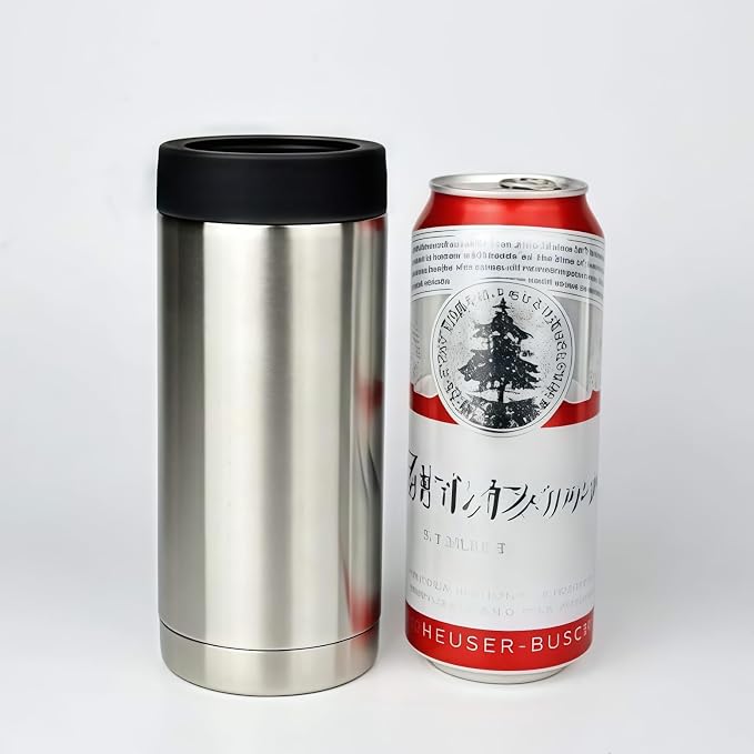 Can Insulator, Double Wall Stainless Steel Insulated Can Cooler, Beer Bottle holder 16oz 17oz(17oz-500ml)