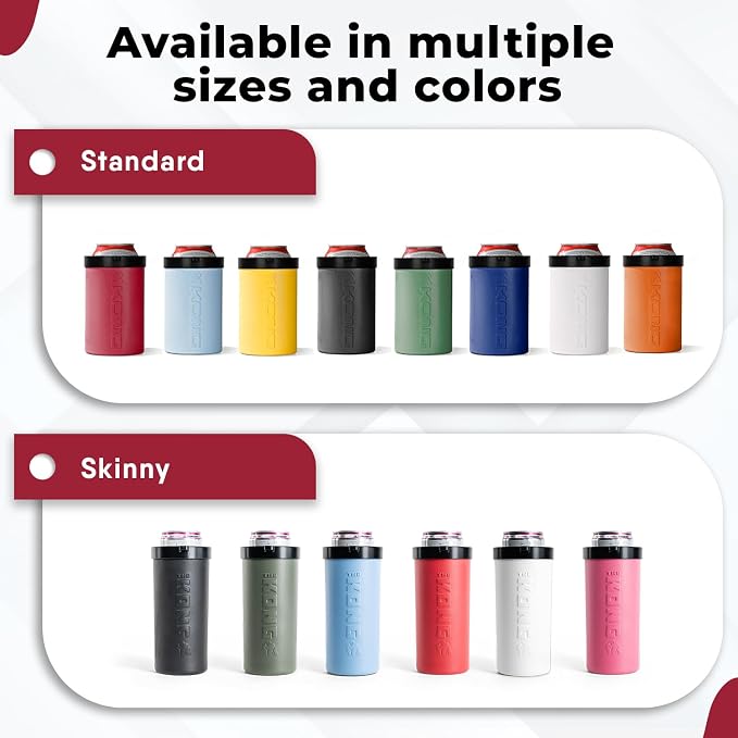 The Kong 2.0 - A Portable Can or Bottle Cooler/Cup With A Detachable, Expandable, Hose To Funnel Your Drink (Red)