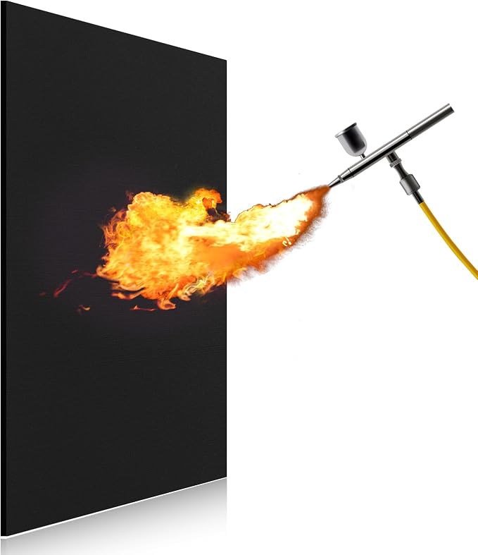 FLASLD 18×24 inch Welding Blanket Fireproof Mat 5mm Heat Shield for Soldering Up To 1800°F Flame Retardant Fabric Carbon Felt for Brazing Stove Welders Plumbers