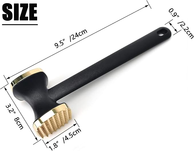 Kitchen Meat Tenderizer - Heavy Duty Manual Hammer Mallet Tool,Meat Hammer Used for Steak, Chicken, Fish，Meat Pounder With Comfort Grip Handle