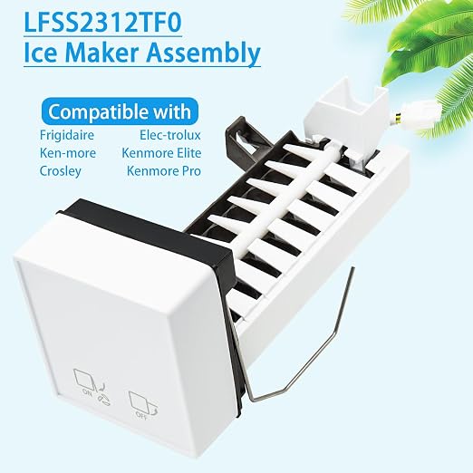 LFSS2312TF0 FGHS2631PF3 LFSS2312TE0 Refrigerator Ice Maker for Frigidaire | Replace Frigidaire FRSS2323AS7 FGHC2342LF3 FGUS2642LF1 LGHC2342LF2 DGUS2645LF4, Frigidaire Ice Maker