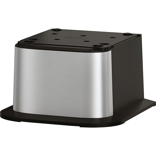Brio Water Cooler Base for Brio 320, 420, 520 and Moderna 720 Series | Adds 9.5" height to your exisiting water dispenser machine | matching Stainless Steel