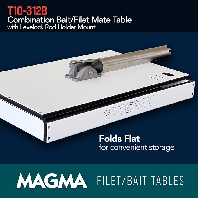 Magma Products Combination Bait/Filet Mate and Levelock Rod Holder Mount