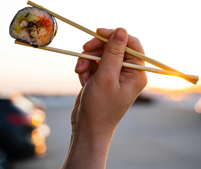 8.5 Inch X 25 Pairs Disposable Chopsticks,Simplea and Minimalistic Design,More Size Choices 7"/8.5"/9.5"/12"