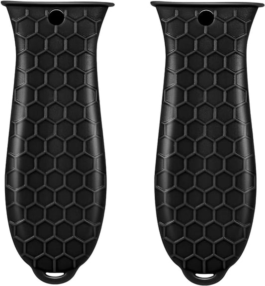 2 Pcs Cast Iron Handle Cover, Silicone Hot Handle Holder | Heat Resistant Cast Iron Skillet Covers Potholder for Frying Pans and Griddles Kitchen Supplies under 400℉