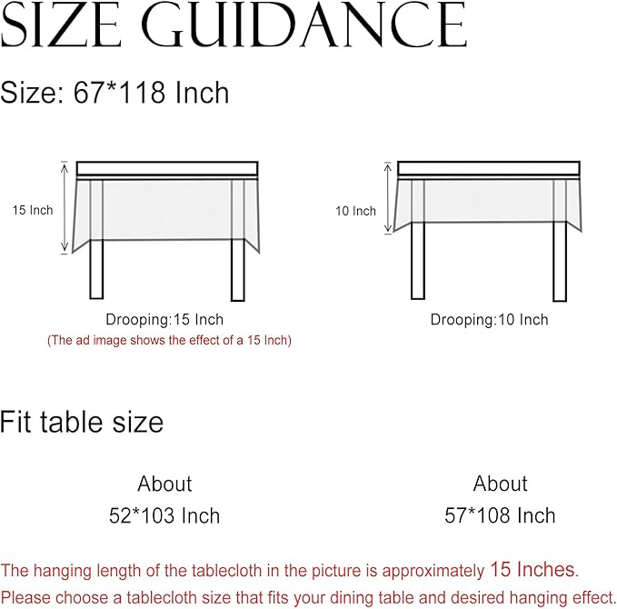 ISAENNE Designer Off White Linen Extra Long Rectangle Tablecloth,Floral Elegant Table Cloth,Stain Resistant Vintage Decor Tablecloths for Dining Thanksgiving Kitchen Party,67"*118"-Serenity G