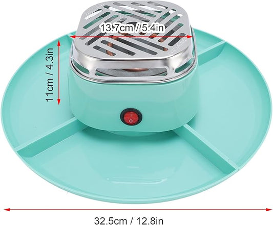 Electric Smores Maker Indoor Tabletop Adjustable Temperature Chocolate Marshmallow Roaster with 4 Detachable Trays for Party Gathering Home Use ABS Stainless Steel 749g
