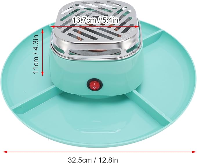 Electric Chocolate Pot, Home Smores Maker with 4 Detachable Trays Adjustable Temperature Tabletop Roaster, ABS Stainless Steel for Party Gathering, Indoor (US Plug 120V)