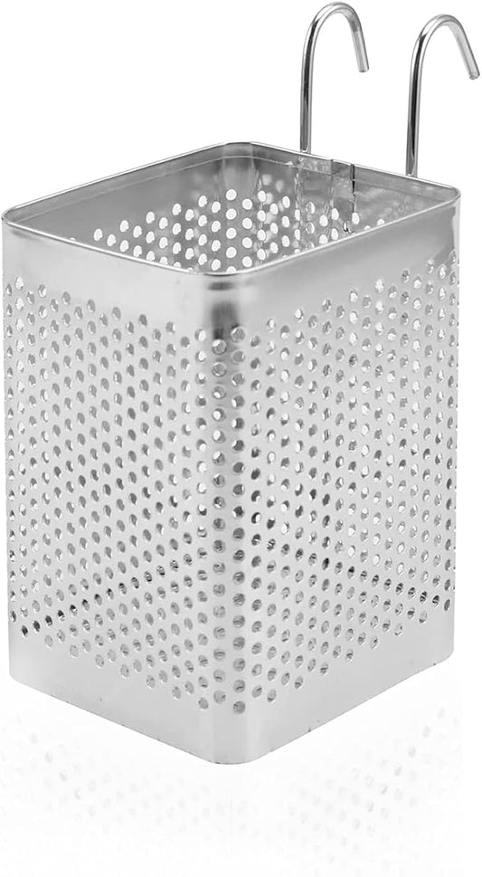 Dishwasher Chopstick Basket – 2.87" x 2.87" x 4" Stainless Steel Utensil Holder, Rust-Resistance Chopstick Holder for Dishwasher Basket – Hanging Caddy for Organizing Chopsticks, Straws and Teaspoons