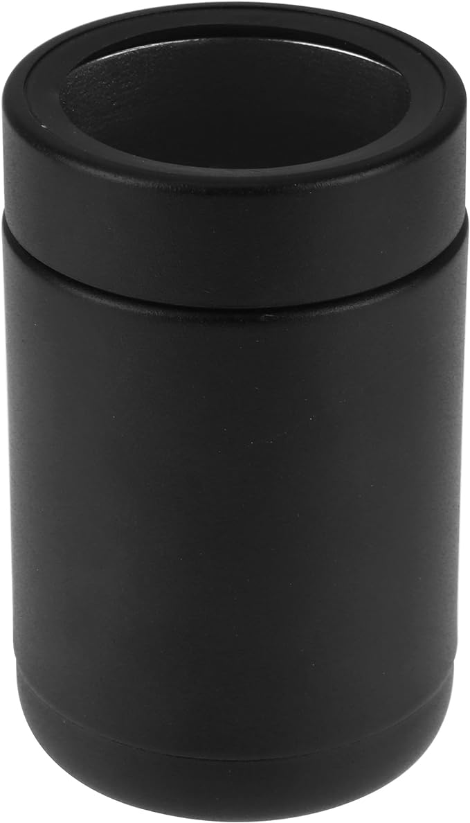 TAHOE TRAILS Stainless Steel 12oz Vacuum Insulated Can and Bottle cooler| Double Wall Can Cooler For Cans and Bottles | Copper Plated Can Chiller and Metal Cooler | Black