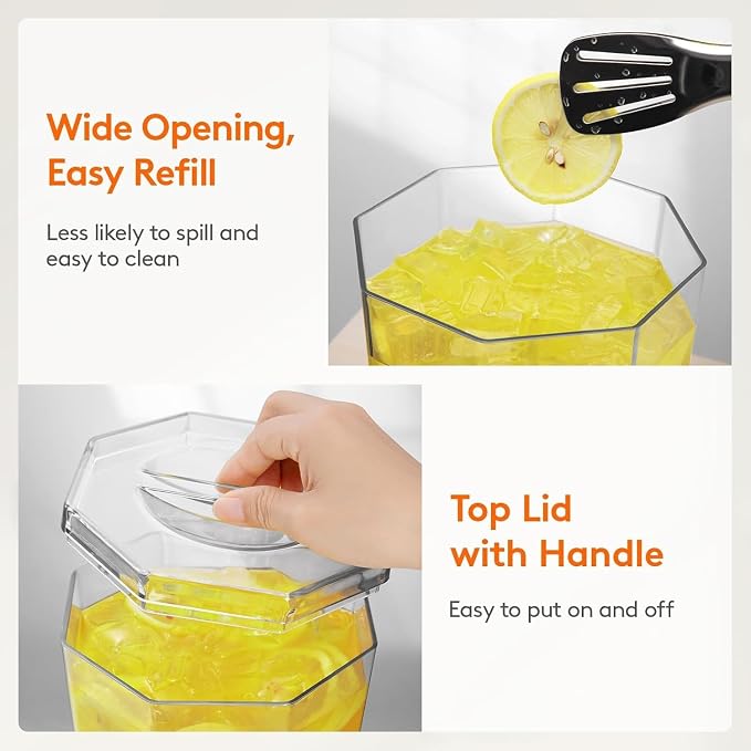 Lifewit 1 Gallon Drink Dispenser for Parties, 4L Plastic Beverage Container with Stand for Juice/Tea/Soda & Lemonade, Clear Water Pitcher with Spigot for Mimosa Bar Hosting 39 x 16 cm/15x6"