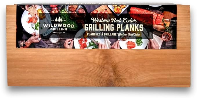8-Pack 7x15 Cedar Grilling Planks for Whole Salmon Filet