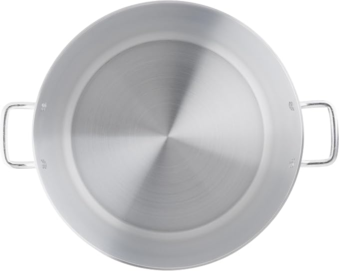 Winco 50 qt Elemental, Aluminum Stock Pot | Heavy-duty, Great for Stocks, Soups, Pasta and Batch Cooking