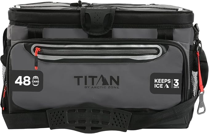 Titan by Arctic Zone Deep Freeze Cooler - Zipperless Hardbody Cooler - Deep Freeze Insulation, HardBody Liner, and SmartShelf