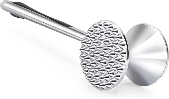 Aliglow Meat Tenderizer Hammer Tool Mallet Pounder for Kitchen Tenderizing Steak Beef Poultry,Heavy Duty Dual-Sided Tenderiser with Soft Grip Handle - Multifunctional Beater for Chicken,Fish, Baking