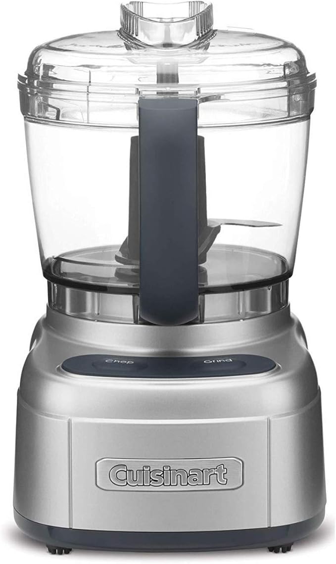 Cuisinart Small Food Processor, Auto-Reversing Smart Power Blade, 4-Cup | Mini food processor with touch-pad control, auto-reversing blade & dishwasher-safe parts for small jobs, ECH-4SV