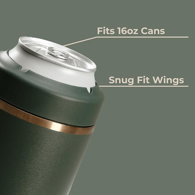 HydroJug Tall Can Cooler 16 oz, Stainless Steel Can Holder, Primrose