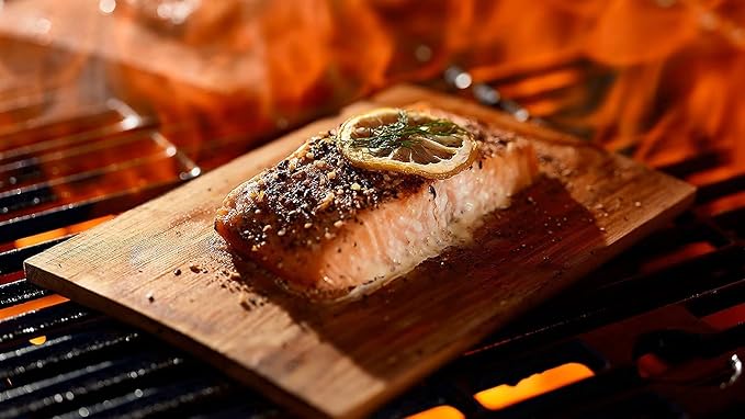 Bigger 13 PK, Cedar Planks For Grilling Salmon,11"x 5.5" Better Smoking, Add Best Smoky Flavor To Salmon, Veggies, Restaurant Quantity