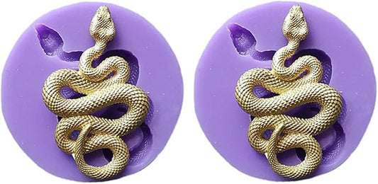 Snake Resin Mold 2 Pack - Silicone Snake Mold