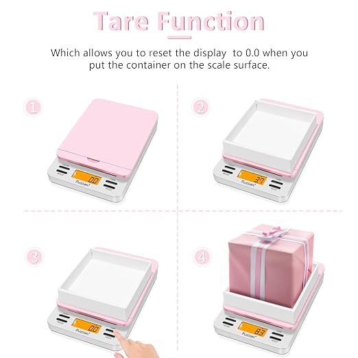 Fuzion Digital Postal Scale, 86 lb/0.1oz Shipping Scale for Packages with Hold and Tare, Postage Scale with Flip Holder, Package Scale for Small Business, Battery & AC Adapter Included