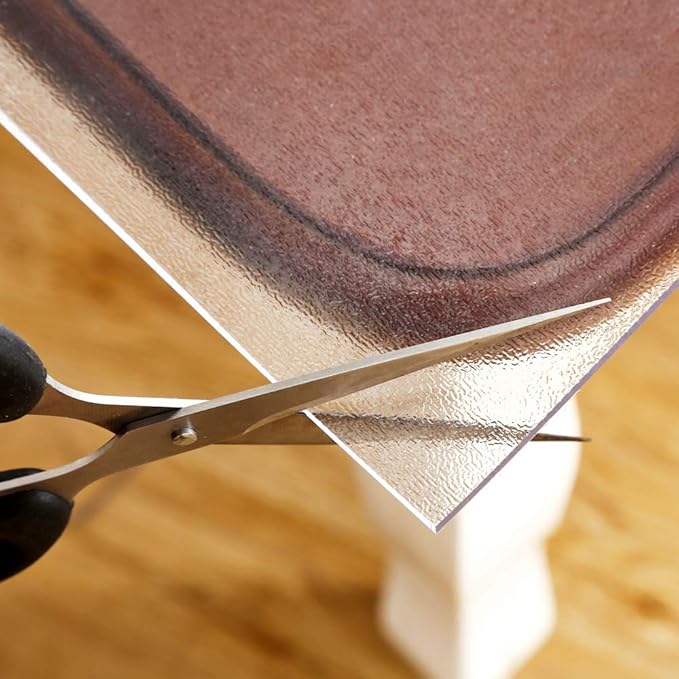 NECAUX Custom 20 x 83 Inch Clear Table Cover Protector, 1.5mm Thick Water Resistant Plastic Non-Slip Table Pad Table Cover Protector for Coffee Table Decor, Writing Desk, Trainning Table, Vanity Table