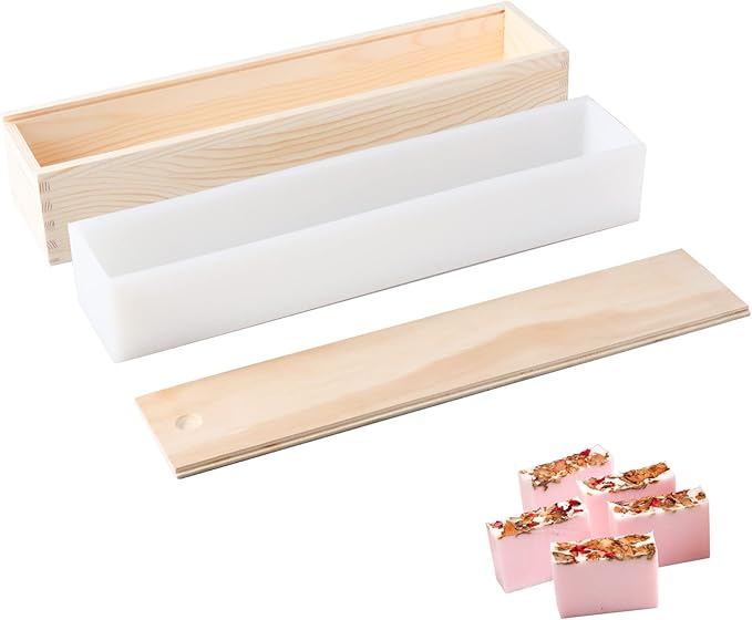 Large Rectangular Soap Mold Silicone Liner for 5 lb Wood Mold DIY Handmade Rectangle Loaf Mould