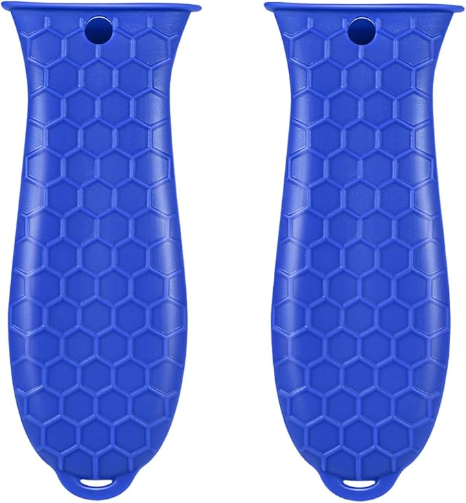 2 Pcs Cast Iron Handle Cover, Silicone Hot Handle Holder | Heat Resistant Cast Iron Skillet Covers Potholder for Frying Pans and Griddles Kitchen Supplies under 400℉