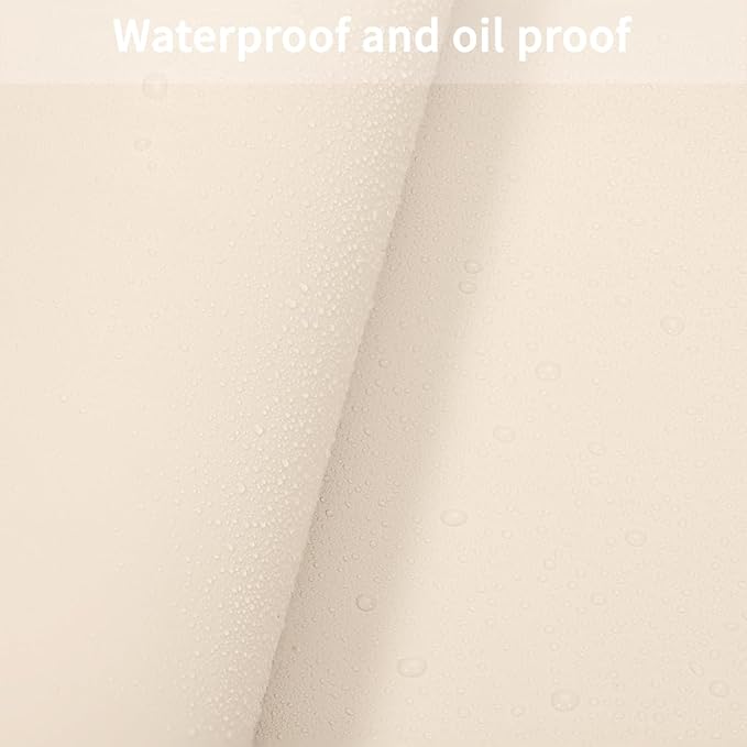 Dining Table Cover Protector for Dining Room Table - Can Be Used On Both Sides Waterproof and Easy to Clean Good Flatness Used for Dining Table(Off White+Light Gray 44x78)