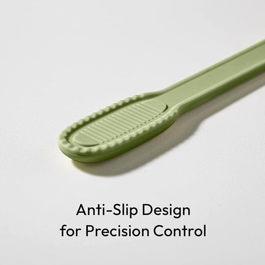 carrotez Silicone Cooking Kitchen Tongs, Anti-Slip,Non-Scratch Serving Tongs 9.25 Inches - Sage Green